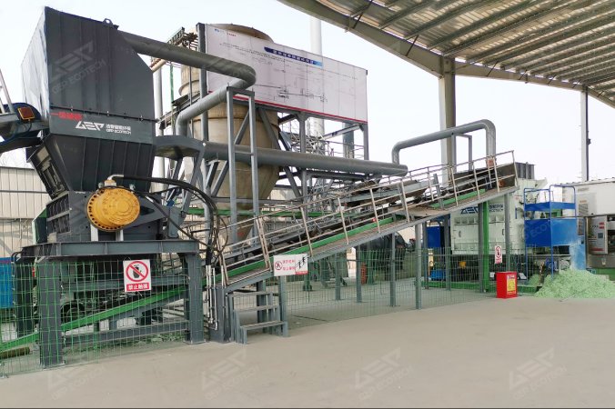 Single Shaft Shredder for FRP Processing Project in Shandong, China