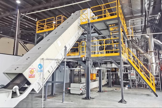 Four-Shaft Shredder for Lithium Batteries Recycling Project in Anhui, China