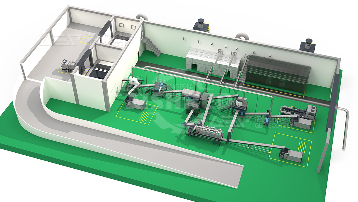 Food Waste Recycling Line Diagram