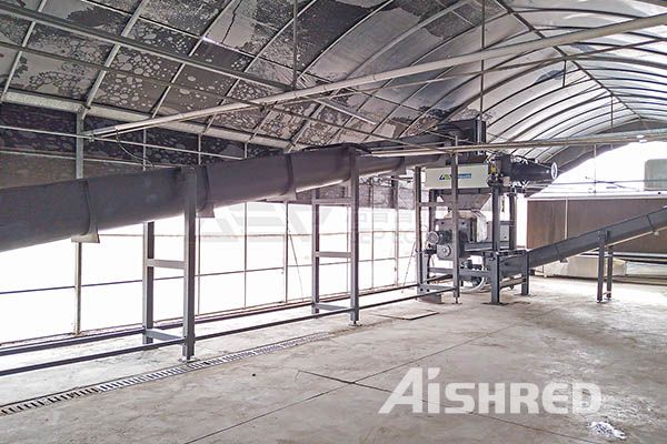 黑水虻处理餐厨垃圾项目现场