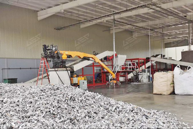 Twin Shaft Aluminum Shredding & Recycling Project in Mexico