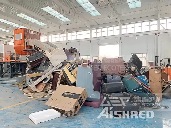 Băm nhỏ và xử lý chất thải cồng kềnh