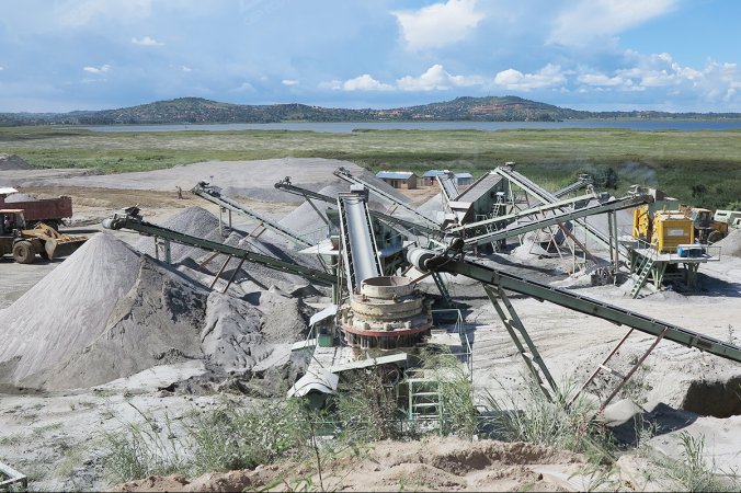 100 TPH Cone Crusher for Fine Gravel to Sand Production Line in Indonesia