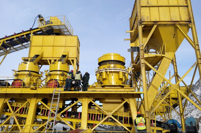 350 TPH Cone Crusher for Aggregate Production Line in Kazakhstan