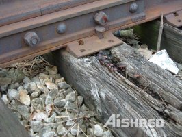 Máy hủy gỗ hạng nặng cho tà vẹt đường sắt bằng gỗ
